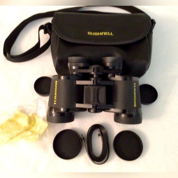 Bushnell Other Bushnell Binoculars Wlens Covers Neck Strap Lens Cloth Case Poshmark
